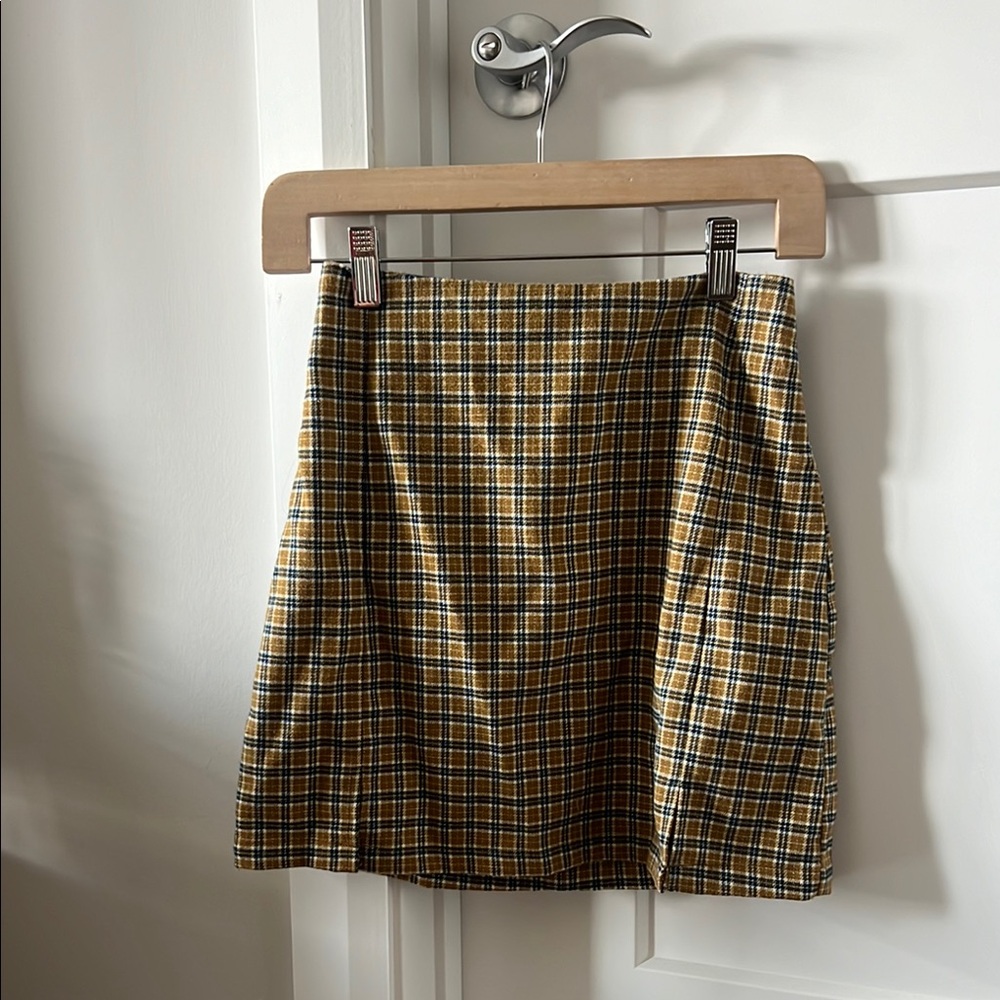 Brandy Melville Plaid Mini Skirt